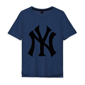 Мужская футболка хлопок Oversize с принтом New York Yankees в Белгороде, 100% хлопок | свободный крой, круглый ворот, “спинка” длиннее передней части | baseball | new york yankees | бейсбол | нью йорк янкиз | спорт | янки