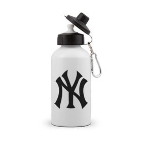 Бутылка спортивная с принтом New York Yankees в Белгороде, металл | емкость — 500 мл, в комплекте две пластиковые крышки и карабин для крепления | baseball | new york yankees | бейсбол | нью йорк янкиз | спорт | янки