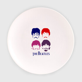 Тарелка 3D с принтом The Beatles faces в Белгороде, фарфор | диаметр - 210 мм
диаметр для нанесения принта - 120 мм | beatles | the beatles | the beatles faces | бителс