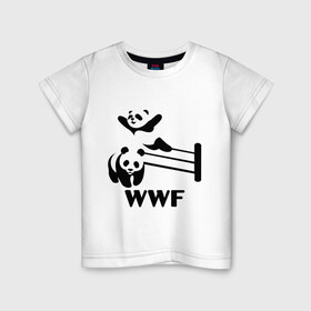 Детская футболка хлопок с принтом wwf Wrestling Challenge в Белгороде, 100% хлопок | круглый вырез горловины, полуприлегающий силуэт, длина до линии бедер | wrestling challenge | wwf | wwf wrestling challenge