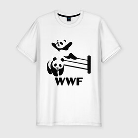 Мужская футболка премиум с принтом wwf Wrestling Challenge в Белгороде, 92% хлопок, 8% лайкра | приталенный силуэт, круглый вырез ворота, длина до линии бедра, короткий рукав | wrestling challenge | wwf | wwf wrestling challenge