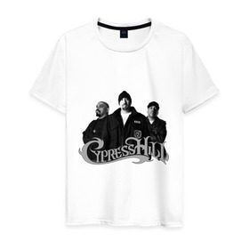 Мужская футболка хлопок с принтом Cypress Hill 2 в Белгороде, 100% хлопок | прямой крой, круглый вырез горловины, длина до линии бедер, слегка спущенное плечо. | cypress | cypress hill | old scool | rap | реп | сайпрес нилл