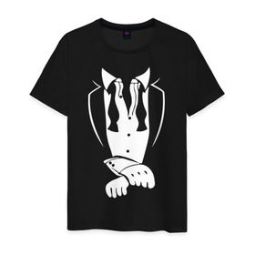 Мужская футболка хлопок с принтом Gang nam smoking в Белгороде, 100% хлопок | прямой крой, круглый вырез горловины, длина до линии бедер, слегка спущенное плечо. | 