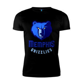 Мужская футболка премиум с принтом Memphis в Белгороде, 92% хлопок, 8% лайкра | приталенный силуэт, круглый вырез ворота, длина до линии бедра, короткий рукав | basketball | nba | баскетболл | лого баскетбольных клубов | нба