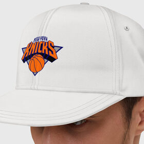 Кепка снепбек с прямым козырьком с принтом NY Knicks в Белгороде, хлопок 100% |  | basketball | nba | баскетболл | лого баскетбольных клубов | нба | нью йорк