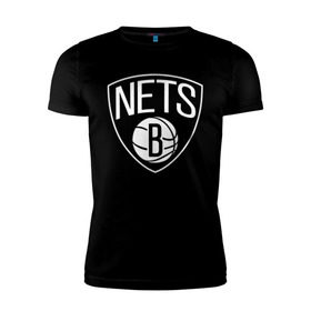 Мужская футболка премиум с принтом Nets Brooklyn в Белгороде, 92% хлопок, 8% лайкра | приталенный силуэт, круглый вырез ворота, длина до линии бедра, короткий рукав | Тематика изображения на принте: бруклин