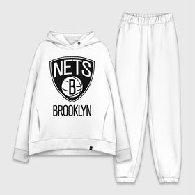 Женский костюм хлопок Oversize с принтом Nets Brooklyn в Белгороде,  |  | бруклин