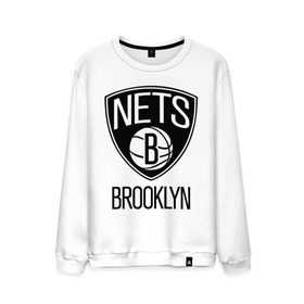 Мужской свитшот хлопок с принтом Nets Brooklyn в Белгороде, 100% хлопок |  | Тематика изображения на принте: бруклин