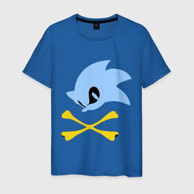 Мужская футболка хлопок с принтом Sonic sega в Белгороде, 100% хлопок | прямой крой, круглый вырез горловины, длина до линии бедер, слегка спущенное плечо. | sonic | соник