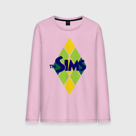Мужской лонгслив хлопок с принтом The Sims rhombus в Белгороде, 100% хлопок |  | игры | компьютерные игры | симс | симы
