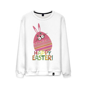 Мужской свитшот хлопок с принтом Easter rabbit в Белгороде, 100% хлопок |  | happy easter | кролик | пасха | пасхальное яйцо | пасхальный кролик | счастливой пасхи