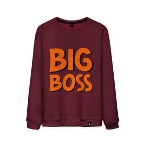 Мужской свитшот хлопок с принтом Big Boss в Белгороде, 100% хлопок |  | big | big boss | boss | большой | большой босс | босс