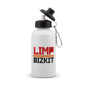 Бутылка спортивная с принтом Limp Bizkit (2) в Белгороде, металл | емкость — 500 мл, в комплекте две пластиковые крышки и карабин для крепления | rock | лимп бизкит | рок группа | рок музыка