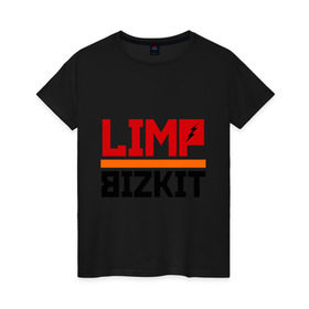 Женская футболка хлопок с принтом Limp Bizkit (2) в Белгороде, 100% хлопок | прямой крой, круглый вырез горловины, длина до линии бедер, слегка спущенное плечо | rock | лимп бизкит | рок группа | рок музыка