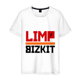 Мужская футболка хлопок с принтом Limp Bizkit (2) в Белгороде, 100% хлопок | прямой крой, круглый вырез горловины, длина до линии бедер, слегка спущенное плечо. | rock | лимп бизкит | рок группа | рок музыка