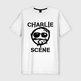 Мужская футболка премиум с принтом Charlie Scene (HU) в Белгороде, 92% хлопок, 8% лайкра | приталенный силуэт, круглый вырез ворота, длина до линии бедра, короткий рукав | charlie | charlie scene | scene | панк | рок | чарли шин