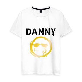 Мужская футболка хлопок с принтом Danny (HU) в Белгороде, 100% хлопок | прямой крой, круглый вырез горловины, длина до линии бедер, слегка спущенное плечо. | danny | hollywood undead | дени | денни | маска danny | реп | рок реп