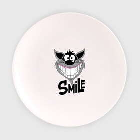 Тарелка с принтом Улыбка Smile в Белгороде, фарфор | диаметр - 210 мм
диаметр для нанесения принта - 120 мм | smile | волк | смайл | смайлик | улыбка