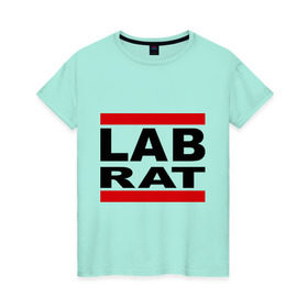 Женская футболка хлопок с принтом Lab Rat в Белгороде, 100% хлопок | прямой крой, круглый вырез горловины, длина до линии бедер, слегка спущенное плечо | banksy | бенкси | бэнкси | графити | граффити | стрит арт | стритарт