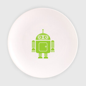 Тарелка с принтом Android-bender. в Белгороде, фарфор | диаметр - 210 мм
диаметр для нанесения принта - 120 мм | Тематика изображения на принте: админам | андроид | бендер | мультик | мультфильм | ос | робот | футурама