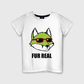 Детская футболка хлопок с принтом Green Fox в Белгороде, 100% хлопок | круглый вырез горловины, полуприлегающий силуэт, длина до линии бедер | 