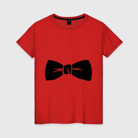 Женская футболка хлопок с принтом Галстук бабочка (PSY) в Белгороде, 100% хлопок | прямой крой, круглый вырез горловины, длина до линии бедер, слегка спущенное плечо | gangnam style | гангнам стайл | костюм | одежда