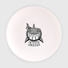 Тарелка с принтом Акула улыбается в Белгороде, фарфор | диаметр - 210 мм
диаметр для нанесения принта - 120 мм | животные | зубы | оскал | пасть | улыбка | хищник