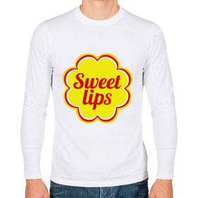 Мужской лонгслив хлопок с принтом Sweet lips в Белгороде, 100% хлопок |  | chupa chups | sweet lips | антибренд | сладкие губы | чупа чупс
