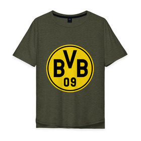 Мужская футболка хлопок Oversize с принтом Borussia Dortmund в Белгороде, 100% хлопок | свободный крой, круглый ворот, “спинка” длиннее передней части | боруссия | дортмунд