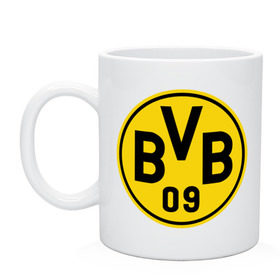Кружка с принтом Borussia Dortmund в Белгороде, керамика | объем — 330 мл, диаметр — 80 мм. Принт наносится на бока кружки, можно сделать два разных изображения | боруссия | дортмунд