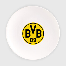 Тарелка с принтом Borussia Dortmund в Белгороде, фарфор | диаметр - 210 мм
диаметр для нанесения принта - 120 мм | боруссия | дортмунд