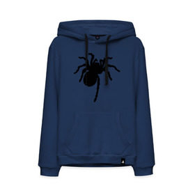 Мужская толстовка хлопок с принтом Паук (spider) в Белгороде, френч-терри, мягкий теплый начес внутри (100% хлопок) | карман-кенгуру, эластичные манжеты и нижняя кромка, капюшон с подкладом и шнурком | насекомые | паутина | паучок | черная вдова | черный паук