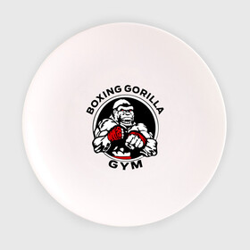 Тарелка с принтом Boxing gorilla gym в Белгороде, фарфор | диаметр - 210 мм
диаметр для нанесения принта - 120 мм | боец | бокс | боксер | горила | горилла | кулаки | обезьяна | спорт | спортсменам