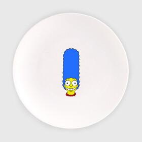 Тарелка с принтом Мардж лицо в Белгороде, фарфор | диаметр - 210 мм
диаметр для нанесения принта - 120 мм | гомер