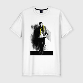 Мужская футболка премиум с принтом Street style man в Белгороде, 92% хлопок, 8% лайкра | приталенный силуэт, круглый вырез ворота, длина до линии бедра, короткий рукав | street style | парень