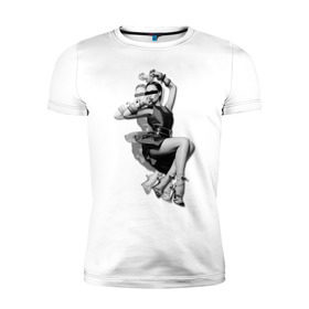 Мужская футболка премиум с принтом Виктория Бекхэм в Белгороде, 92% хлопок, 8% лайкра | приталенный силуэт, круглый вырез ворота, длина до линии бедра, короткий рукав | девушка | знаменитости | знаменитые личности | селебрити | суперзвезда | тело | фигура