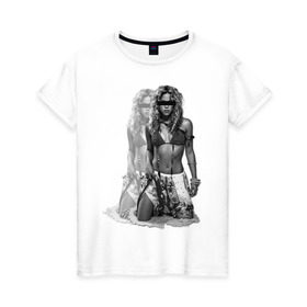 Женская футболка хлопок с принтом Шакира в Белгороде, 100% хлопок | прямой крой, круглый вырез горловины, длина до линии бедер, слегка спущенное плечо | shakira | девушка | знаменитости | знаменитые личности | селебрити | суперзвезда | тело | фигура