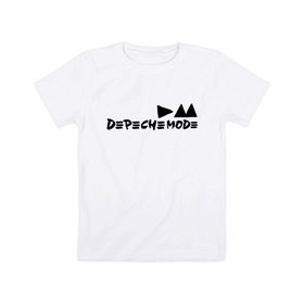 Детская футболка хлопок с принтом Depeche mode (9) в Белгороде, 100% хлопок | круглый вырез горловины, полуприлегающий силуэт, длина до линии бедер | depeche | depeche mode | mode | депеш мод | дипиш мод | музыка | рок группа