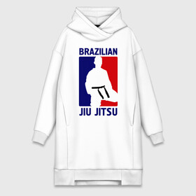 Платье-худи хлопок с принтом Джиу джитсу  (Jiu jitsu) в Белгороде,  |  | brazilian | бой | джиу джитсу | карате | черный пояс