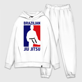 Мужской костюм хлопок OVERSIZE с принтом Джиу джитсу  (Jiu jitsu) в Белгороде,  |  | brazilian | бой | джиу джитсу | карате | черный пояс