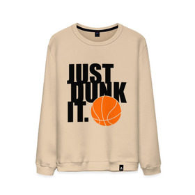 Мужской свитшот хлопок с принтом Just dunk it. в Белгороде, 100% хлопок |  | just dunk | just dunk it | nba | баскетбол | баскетбольный мяч | мяч dunk | нба