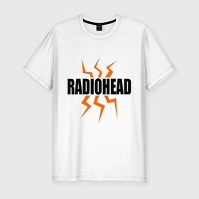 Мужская футболка премиум с принтом Radiohead. в Белгороде, 92% хлопок, 8% лайкра | приталенный силуэт, круглый вырез ворота, длина до линии бедра, короткий рукав | 