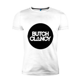 Мужская футболка премиум с принтом Butch Clancy в Белгороде, 92% хлопок, 8% лайкра | приталенный силуэт, круглый вырез ворота, длина до линии бедра, короткий рукав | club | dance | electronic | клуб | клубная музыка | клубняк | электронная музыка
