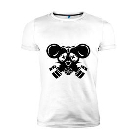 Мужская футболка премиум с принтом Dead Mouse в Белгороде, 92% хлопок, 8% лайкра | приталенный силуэт, круглый вырез ворота, длина до линии бедра, короткий рукав | deadmau5 | deejay | dj | диджей