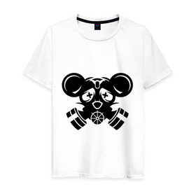 Мужская футболка хлопок с принтом Dead Mouse в Белгороде, 100% хлопок | прямой крой, круглый вырез горловины, длина до линии бедер, слегка спущенное плечо. | deadmau5 | deejay | dj | диджей