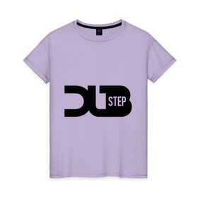 Женская футболка хлопок с принтом DJ DubStep в Белгороде, 100% хлопок | прямой крой, круглый вырез горловины, длина до линии бедер, слегка спущенное плечо | deejay | dub step | dubstep | дабстеп | диджей | музыка