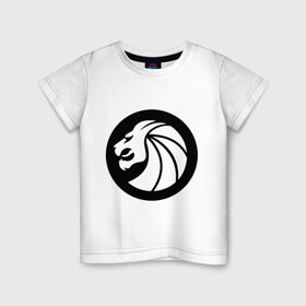 Детская футболка хлопок с принтом Seven Lions в Белгороде, 100% хлопок | круглый вырез горловины, полуприлегающий силуэт, длина до линии бедер | dubstep | даб степ | дабстеп | лев | музыка