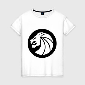 Женская футболка хлопок с принтом Seven Lions в Белгороде, 100% хлопок | прямой крой, круглый вырез горловины, длина до линии бедер, слегка спущенное плечо | dubstep | даб степ | дабстеп | лев | музыка