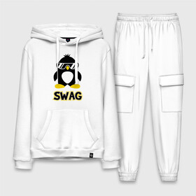 Мужской костюм хлопок с толстовкой с принтом SWAG Penguin в Белгороде,  |  | пингвин