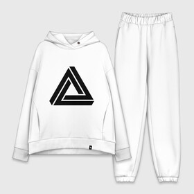 Женский костюм хлопок Oversize с принтом Triangle Visual Illusion в Белгороде,  |  | swag | swag style | иллюзия | одежда сваг | сваг | сваг стиль | свег | свог | свэг | треугольник